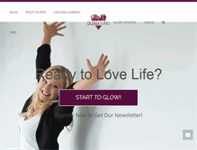 Tablet Screenshot of glowliving.com